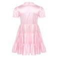 thumbnail image 4 of Vestido de travestismo para hombre, disfraz sexy para fiesta de juegos de rol, manga abullonada, cuello vuelto, lazo, volantes, ropa de dormir con manchas, 4 of 4