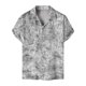 thumbnail image 1 of Camisas Para Hombre Casual Camisa hawaiana casual de manga corta de ajuste regular para hombres (Black, XXL), 1 of 4
