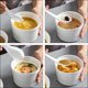 thumbnail image 4 of ColoMX Cerámica Copa Cerámica Tazón de huevo al vapor Tazón de cerámica con taza de sopa de tapa, 4 of 8