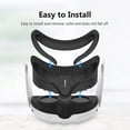 thumbnail image 3 of Q5F Face Cover for Meta Quest 3 VR Headset Washable ABS+PU Replacement K9n Mask, 3 of 5