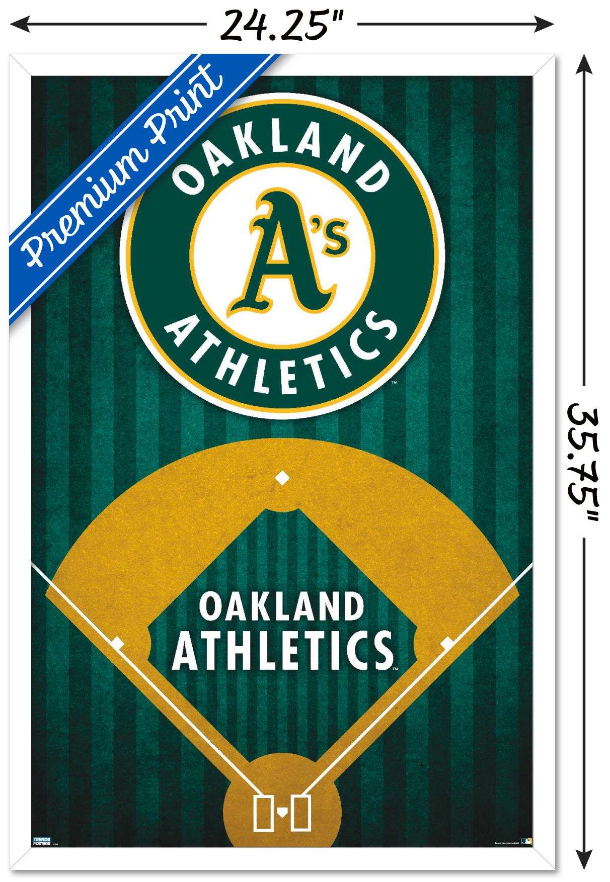 MLB Oakland Athletics - Logo 20 Wall Poster, 22.375" x 34", Framed