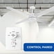 thumbnail image 4 of Ventilador de Techo Industrial Narvik con Luz Led 56 Pulgadas Control de Pared, 4 of 5