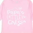 thumbnail image 4 of Inktastic Papa's Little Girl with Hearts Flower and Butterfly Girls Long Sleeve Toddler T-Shirt, 4 of 5