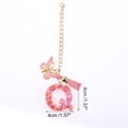 thumbnail image 2 of Ofertas Únicas 1 Pc Colgante de Letra Q con Lentejuelas en Forma de Corazón y Borlas de Mariposa para Taza de Agua Colgante de Metal Rosa y Resina, 2 of 5