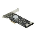 thumbnail image 2 of StarTech.com 8 Port SATA PCIe Card, PCI Express 6Gbps SATA Expansion Card with 4 Host Controllers, SATA PCIe Controller Card, PCI-e x4 Gen 2 to SATA III Adapter Card, Drive Cables Incl. - Windows/macOS/Linux (8P6G-PCIE-SATA-CARD) - Storage controller - SATA 6Gb/s / SAS 6Gb/s - low profile - PCIe 2.0 x4 - black, 2 of 11