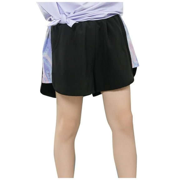 CHEEREAM Big Girls High Waisted Running Shorts Dolphin Quick Dry for Athletic Gym Track Workout with Pocket for 6-14T