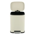 thumbnail image 6 of happimess Connor Rectangular 13.2-Gallon Trash Can with Soft-Close Lid and FREE Mini Trash Can, Limestone Beige, HPM1006F, 6 of 10