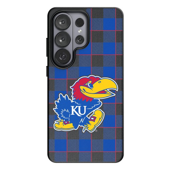 Keyscaper Kansas Jayhawks Plaid Galaxy Magnetic Bump Case