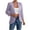 Purple, variant on Fall Top for Women Eyelet Lightweight Open Front Cardigan Ruched 3/4 Sleeve Work Office Blazer Suit Jackets
