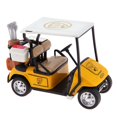 thumbnail image 1 of 1 36 Scale Alloy Pull Back Model Car High Simulation Golf Cart Toy(Yellow), 1 of 6