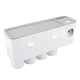 thumbnail image 2 of Dispensador de pasta de dientes, dispensador de pasta de dientes montado en la pared, Kit exprimidor para accesorios de baño, cuatro tazas, gris, 2 of 5