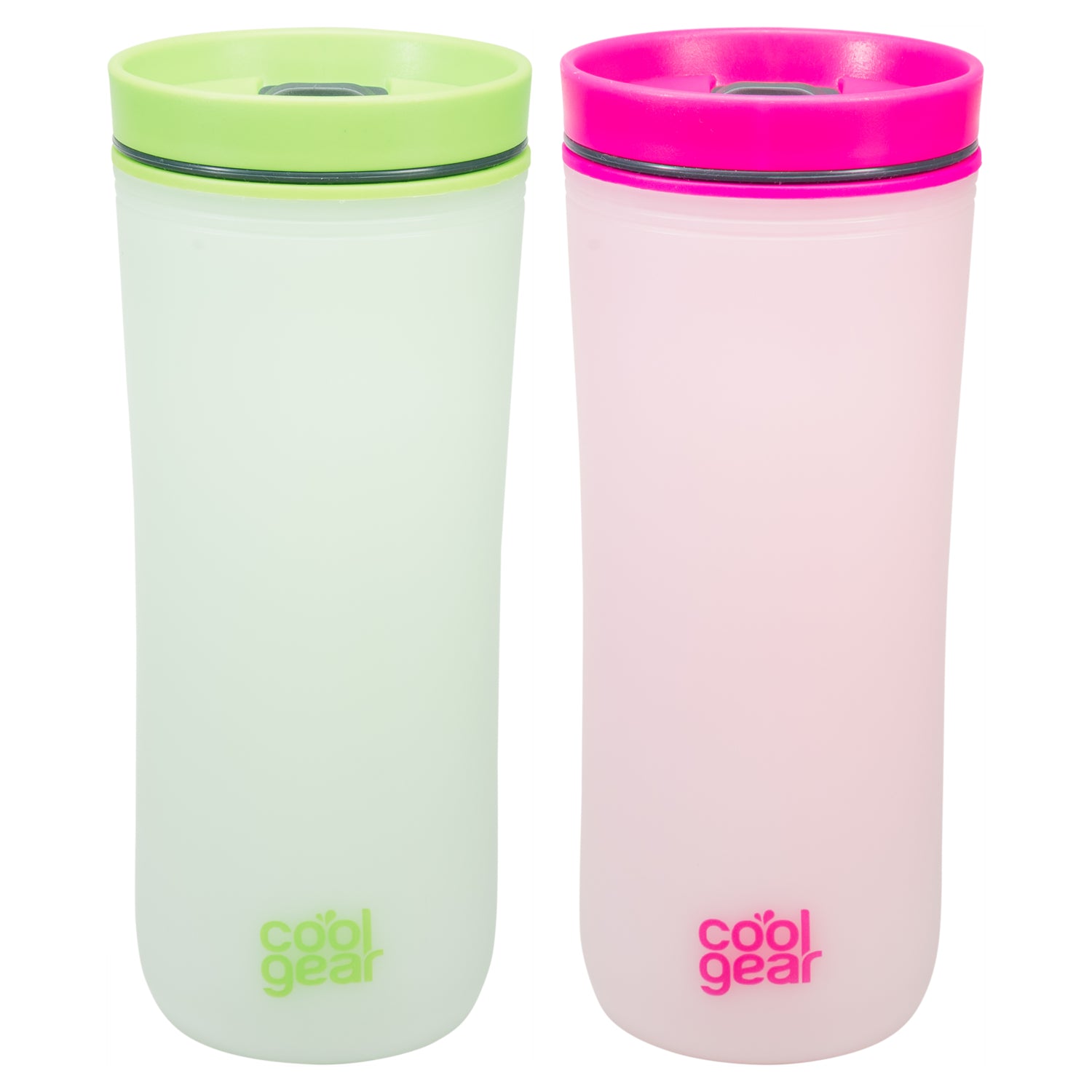 2 Pack COOL GEAR 16 oz Sumatra Coffee Travel Mug with Spill Resistant Slider Lid | Re-Usable Colored Tumbler - image 3 of 12