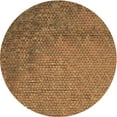 thumbnail image 1 of Ahgly Company Machine Washable Indoor Round Transitional Saddle Brown Area Rugs, 3' Round, 1 of 7