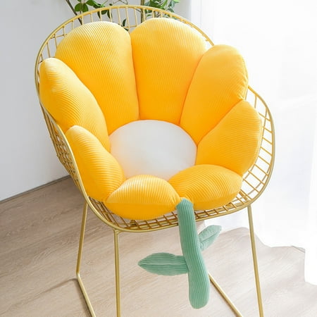 

Livesture Tatami Cushion Maple Leaf Shape Home Sofa Chair Pillow Yellow sunflower 70x70cm