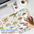 thumbnail image 4 of Long Mouse Pads for Desk,Colorful Dinosaurs Realistic Pattern Desk Mats on Top Of Desks, Desk Mouse Pad Extra Large with 3mm Non-Slip Base and Stitched Edge for Gaming,Office,Work,Home 31.5"x11.8", 4 of 6