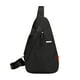 thumbnail image 1 of Mochila de viaje, senderismo, mochila de día con cierre de cremallera, bolso de hombro informal, bolso de pecho para ocio negro, 1 of 8