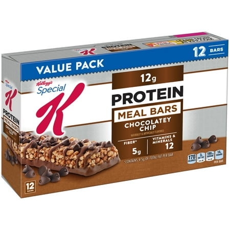 Kellogg's Special K Protein Chocolatey Chip Meal Bars, 12 ct, 19.08 oz