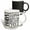 Multicolor, variant on 3drose, Modern Black and Image of Gold Brush Stroke Fourty Happy Birthday, 11oz Two-tone Green Mug
