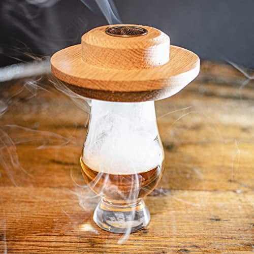 1 set de fumoir à cocktail rétro fait à la main cocktail en bois whisky  fumé