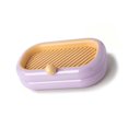 thumbnail image 3 of Jabonera de pared con drenaje para baño, color morado, 3 of 12