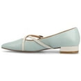 thumbnail image 2 of Journee Womens Camby Crisscross Strap Pointed Toe Dress Flat, Widths Available, 2 of 9