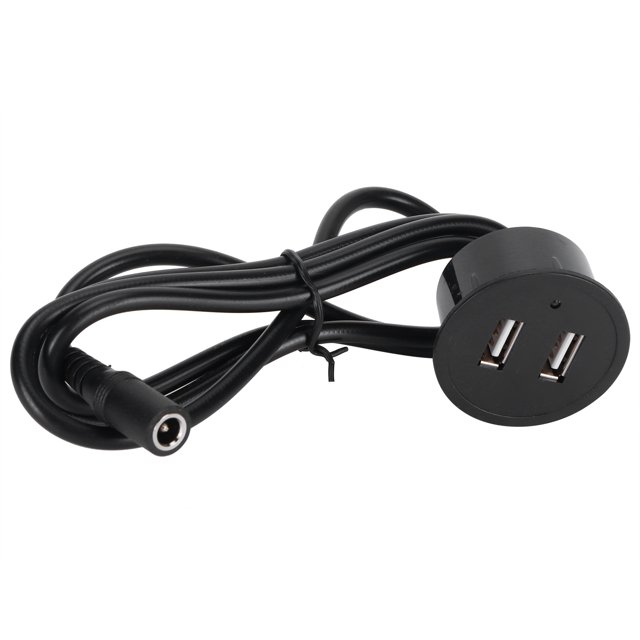 Cabeza de Cargador USB ANGGREK Enchufe de carga USB Dual para Sofá de Escritorio Teléfono de Cabecera que carga 5V 2A