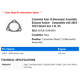 thumbnail image 2 of Converter Rear To Resonator Assembly Exhaust Gasket - Compatible with 2002 - 2003 Saturn Vue 3.0L V6, 2 of 2