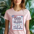 thumbnail image 5 of God Bless the USA T-Shirt – Patriotic American Flag Graphic Tee, Gold, Size 4XL, 5 of 6