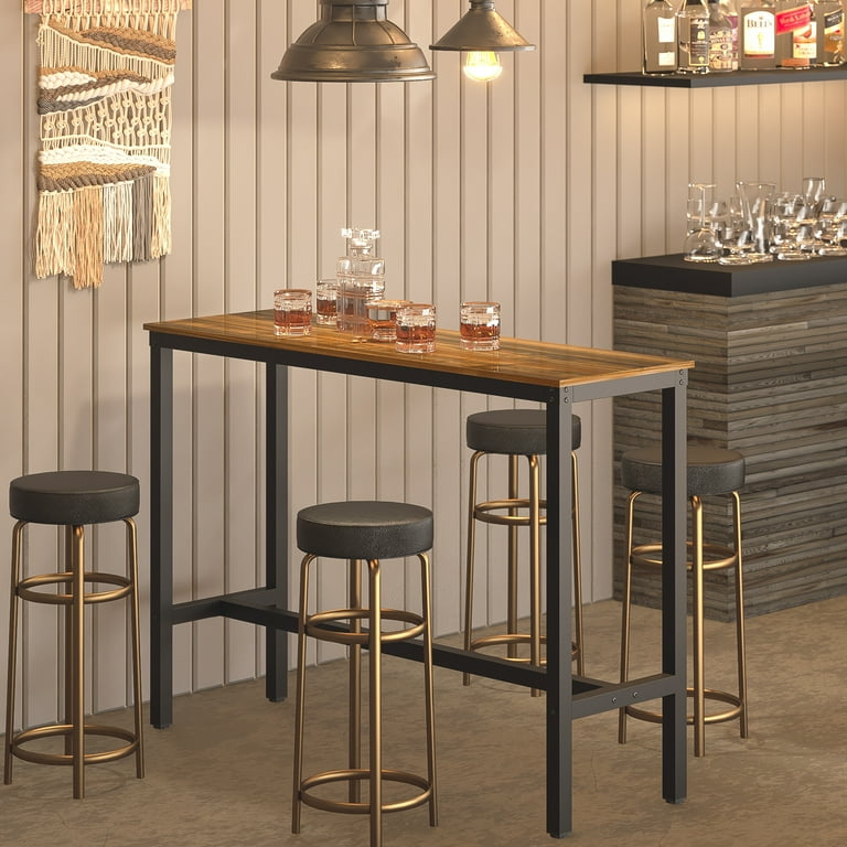 Free Shipping! Yoneston 47.2 Inch Bar Table Rectangle High