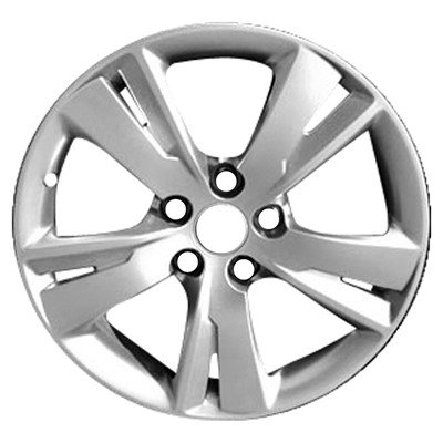 KAI 18 X 8 Reconditioned OEM Aluminum Alloy Wheel, Light Hypersilver Full Face, Fits 2011-2012 Saab 9-5