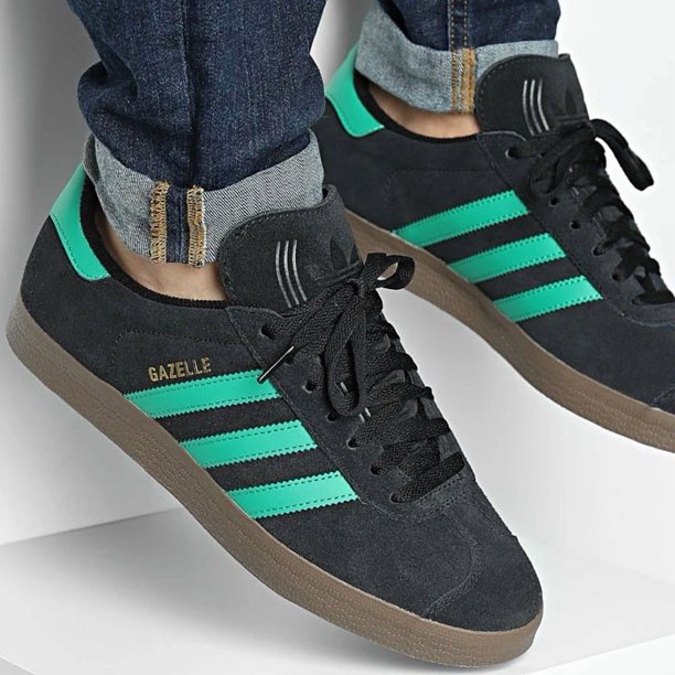 Adi-das Originals Gazelle Men’s Athletic Shoe Black Sneaker Trainer Footwear #394