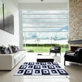 thumbnail image 7 of Ahgly Company Machine Washable Indoor Round Transitional Dark Slate Blue Area Rugs, 4' Round, 7 of 7