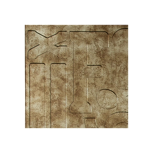 FASÄDE Easy Installation Alphabet Bermuda Bronze Wall Panel Sample (12" X 12" Sample)