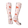 thumbnail image 2 of Knee High Socks - Cute Dog Silhouette Softball Soccer Socks basketball Football Socks Casual Long Socks for Women/Men Tube Socks, 2 of 7