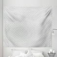 thumbnail image 1 of Grey Geometric Tapestry, Horizontally Aligned Striped Chevron Motifs in Repetition Monochrome, Fabric Wall Hanging Decor for Bedroom Living Room Dorm, 5 Sizes, Pale Grey White, by Ambesonne, 1 of 1