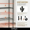 thumbnail image 5 of 5-Tier Wire Shelving Unit, Narrow Kitchen Storage Unit Storage Organizer Rack, Metal Shelf Units, Heavy Duty Garage Rack Shelves for Pantry Closet Kitchen Laundry Organization, 5 of 7