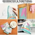 thumbnail image 3 of Colorful Unicorn Kitchen Dish Towels Set of 1, Rainbow Cartoon Washable Tea Towels Dishcloths Lint-Free 18x28 Inch Fast Drying for Kitchen Restaurant Bar Clean, 3 of 6