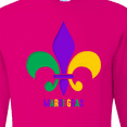 thumbnail image 4 of Inktastic Mardi Gras Fleur De Lis Long Sleeve T-Shirt, 4 of 5