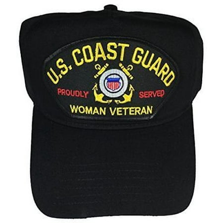 USCG COAST GUARD WOMAN VETERAN PROUDLY SERVED HAT CAP FEMALE COASTIE PRIDE