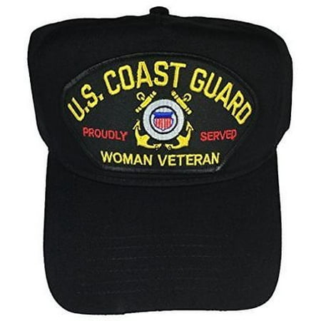 Coast Guard Baseball Hat - USCG COAST GUARD WOMAN VETERAN PROUDLY SERVED HAT CAP FEMALE COASTIE PRIDE
