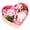 Pink heart shape, variant on FLOWER Pink Rose Bouquet for Valentine's Day, Mother's Day