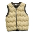 thumbnail image 1 of Daznico Kids Boys Girls Winter Solid Color Rounded Neck Coat Warm and Windproof Vest Jacket,Size 3-4 Years, 1 of 3