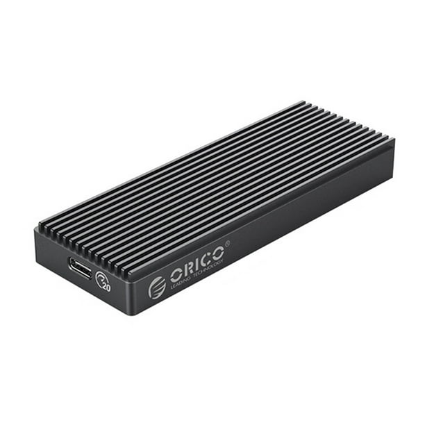 Caja de 2 SSD USB 3. Tipo-C 20Gbps M. Caja de unidad de estado sólido con llave NVMe