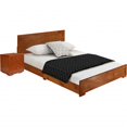 thumbnail image 2 of Moma Cherry Wood Platform Full Bed With Nightstand, 2 of 5