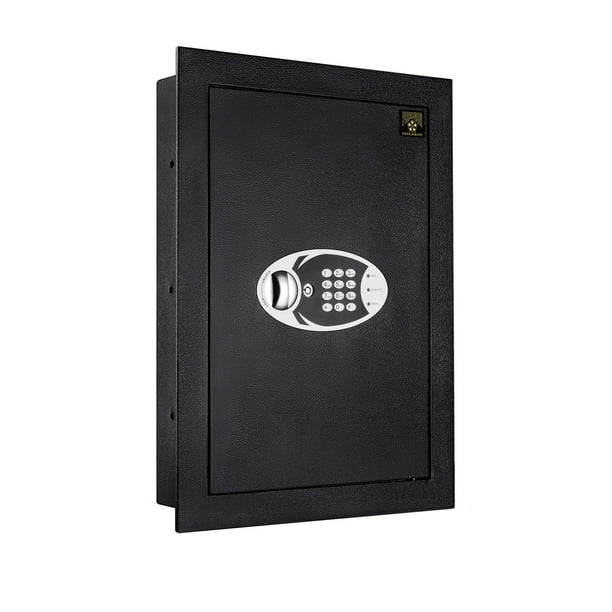 Digital Safe Electronic Steel Wall Mount With Keypad 2 Manual Override Keys Protect Money Jewelry Passports For Home Or Business By Paragon Com - Paragon Wall Safe Manual