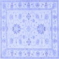 thumbnail image 1 of Ahgly Company Indoor Square Oriental Blue Traditional Area Rugs, 4' Square, 1 of 4
