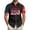 Black, variant on Men's USA 250th Anniversary Shirts with Patriotic Flag Prints & Button Downs Featuring America Freedom Graphics for July 4th Parties Bbq Gatherings Parade Events National Holidays&nbsp; Red M