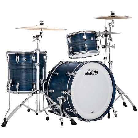 Ludwig Classic Oak 3-Piece Fab Shell Pack With 22" Bass Drum Blue Burst