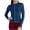 Blue Sweatshirts, variant on YUGYXL Women's Crewneck Long Sleeve Shirts Color Block Rolled Edges T-Shirts Slim Tees Basic Tops Black Sweatshirts M