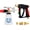 Gun+Foam Cannon+Dual Connector, variant on Short Washer Wand High 5 Nozzle Holders 3000 PSI, Cannon Attachment 1/4" Quick Connector Outlet,M22-14mm M22-15mm Fitting, Not fit for Garden Hose